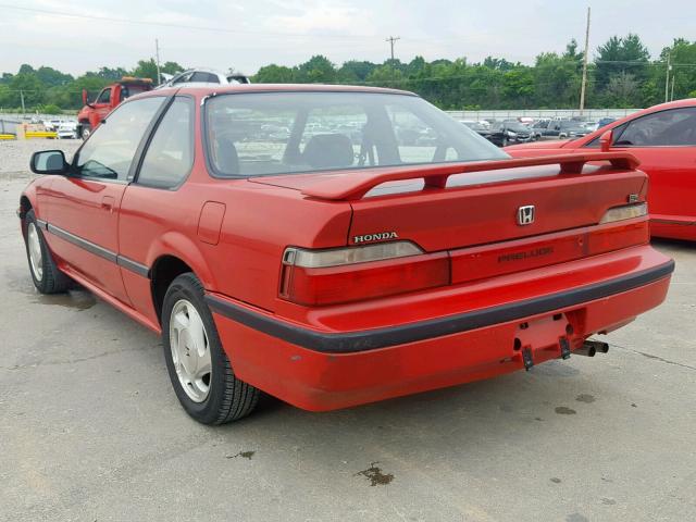 JHMBA4145LC014377 - 1990 HONDA PRELUDE SI RED photo 3