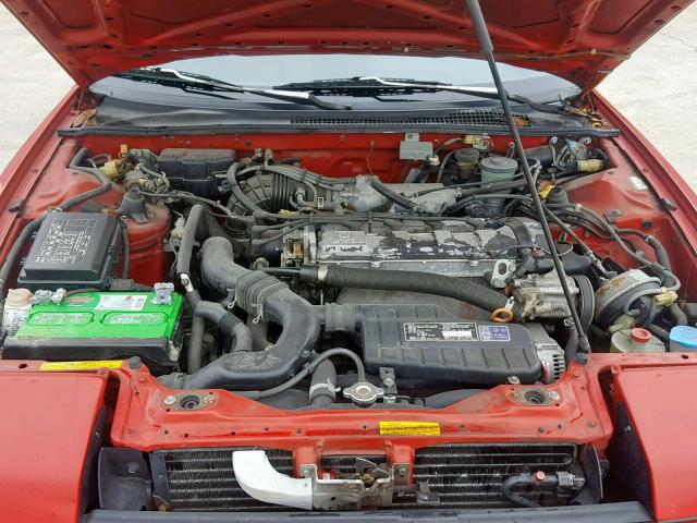 JHMBA4145LC014377 - 1990 HONDA PRELUDE SI RED photo 7