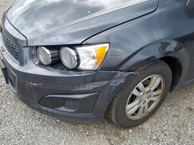 1G1JA5SH1C4230928 - 2012 CHEVROLET SONIC LS GRAY photo 9