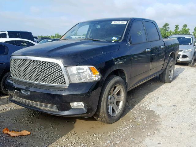 1C6RD7PT4CS313959 - 2012 DODGE RAM 1500 L BLACK photo 2