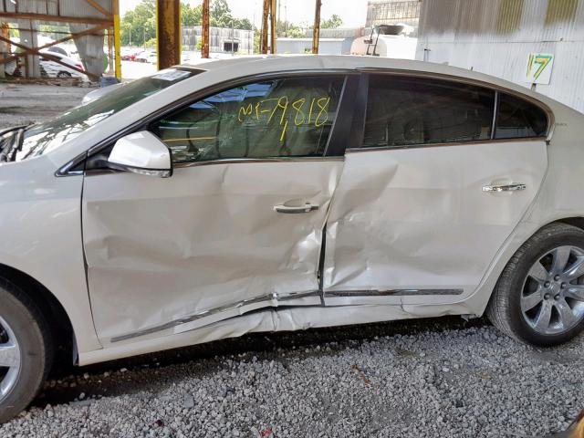 1G4GE5ED6BF314062 - 2011 BUICK LACROSSE C WHITE photo 10