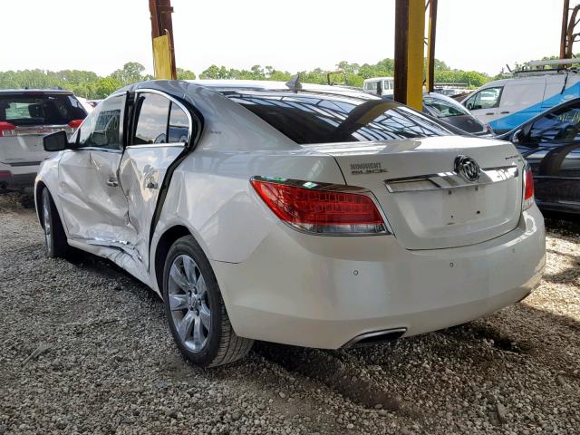 1G4GE5ED6BF314062 - 2011 BUICK LACROSSE C WHITE photo 3