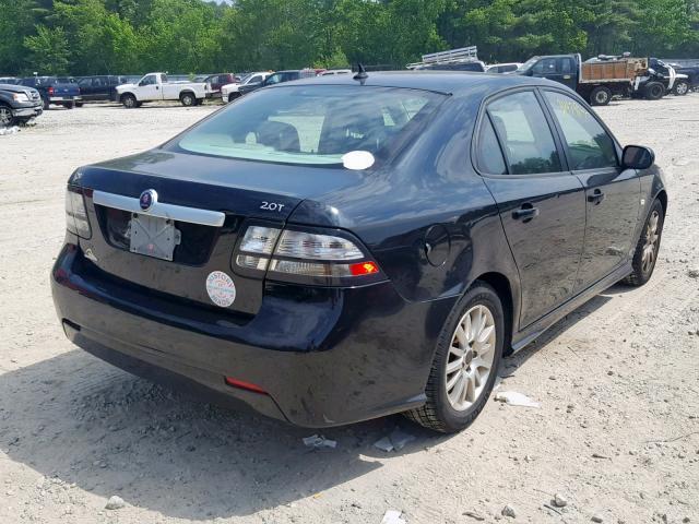 YS3FA4CYXA1618446 - 2010 SAAB 9-3 2.0T BLACK photo 4