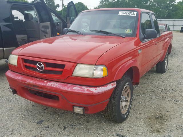 4F4YR16U52TM08284 - 2002 MAZDA B3000 CAB RED photo 2