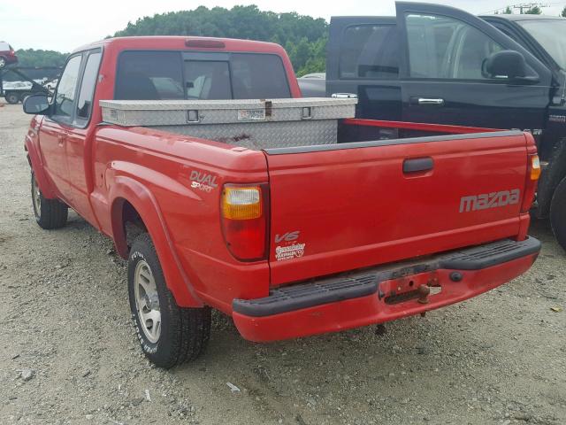 4F4YR16U52TM08284 - 2002 MAZDA B3000 CAB RED photo 3