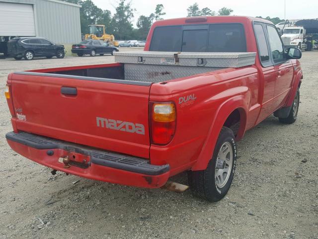 4F4YR16U52TM08284 - 2002 MAZDA B3000 CAB RED photo 4