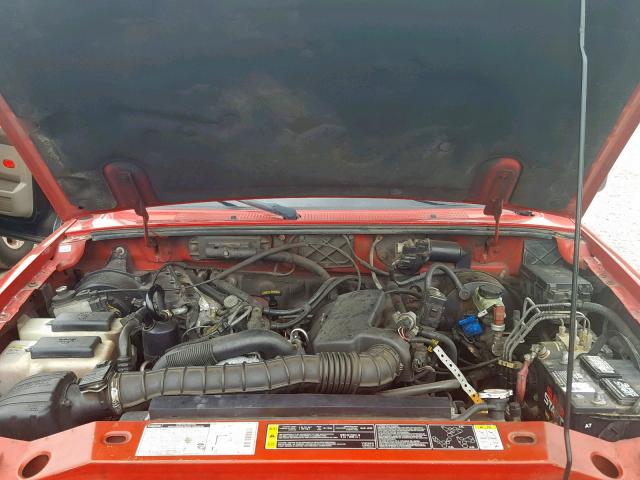 4F4YR16U52TM08284 - 2002 MAZDA B3000 CAB RED photo 7