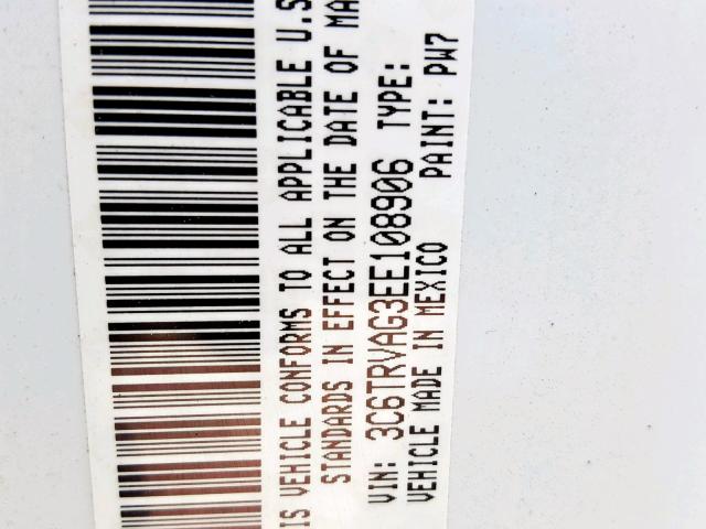 3C6TRVAG3EE108906 - 2014 RAM PROMASTER 白色 照片 10