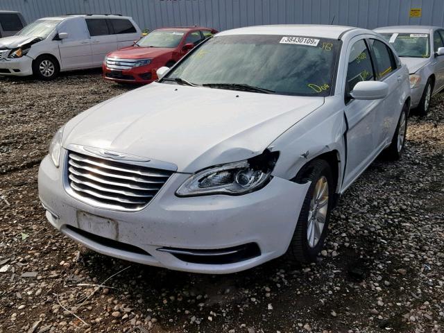 1C3CCBBB7CN125023 - 2012 CHRYSLER 200 TOURIN WHITE photo 2