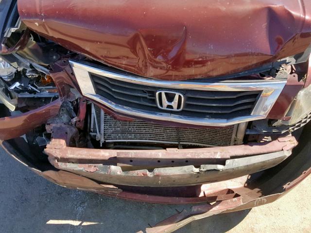 1HGCP26849A107756 - 2009 HONDA ACCORD EXL BURGUNDY photo 7