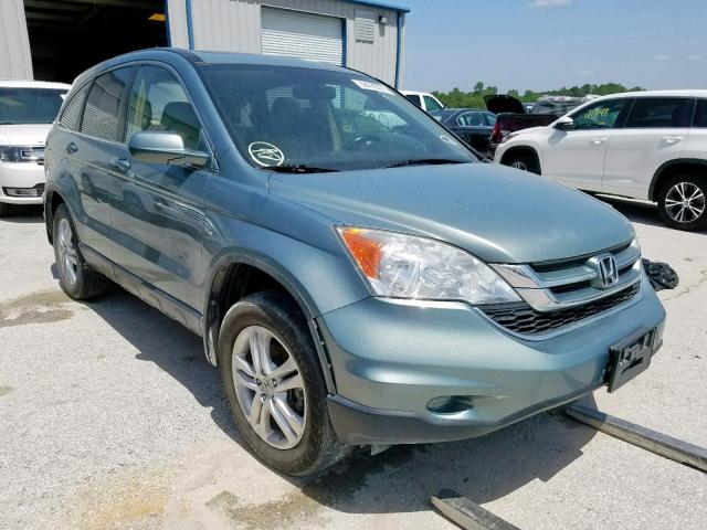 5J6RE4H71BL055229 - 2011 HONDA CR-V EXL BLUE photo 1