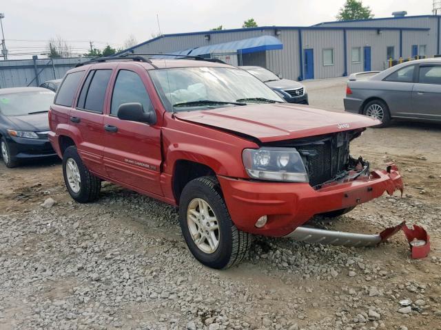 1J8GW48S94C316889 - 2004 JEEP GRAND CHER RED photo 1