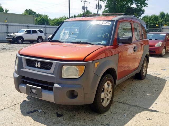 5J6YH28684L009351 - 2004 HONDA ELEMENT EX ORANGE photo 2