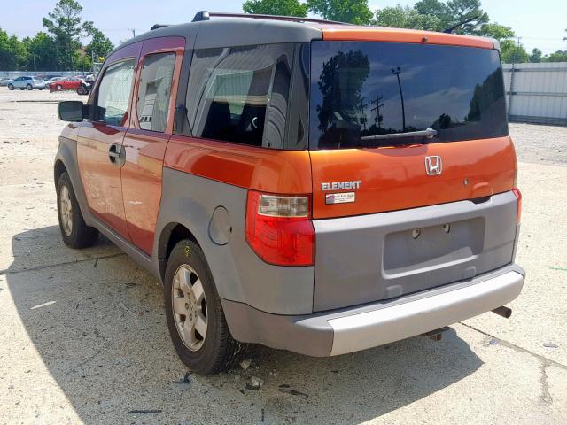 5J6YH28684L009351 - 2004 HONDA ELEMENT EX ORANGE photo 3