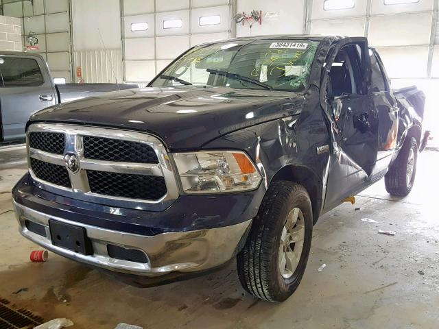 1C6RR7GTXHS544471 - 2017 RAM 1500 SLT BLUE photo 2