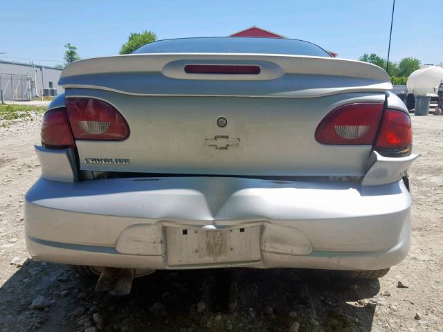 1G1JF12T5Y7205406 - 2000 CHEVROLET CAVALIER Z SILVER photo 9