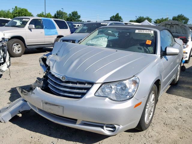 1C3LC55R68N633162 - 2008 CHRYSLER SEBRING TO SILVER photo 2