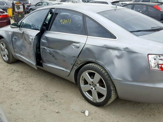 WAUAH74F78N059174 - 2008 AUDI A6 3.2 GRAY photo 9