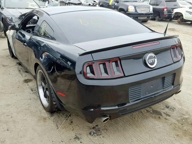 1ZVBP8CFXE5212723 - 2014 FORD MUSTANG GT BLACK photo 3