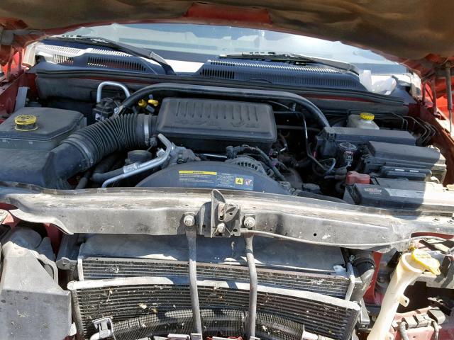 1J8HG48N46C210574 - 2006 JEEP COMMANDER BURGUNDY photo 7