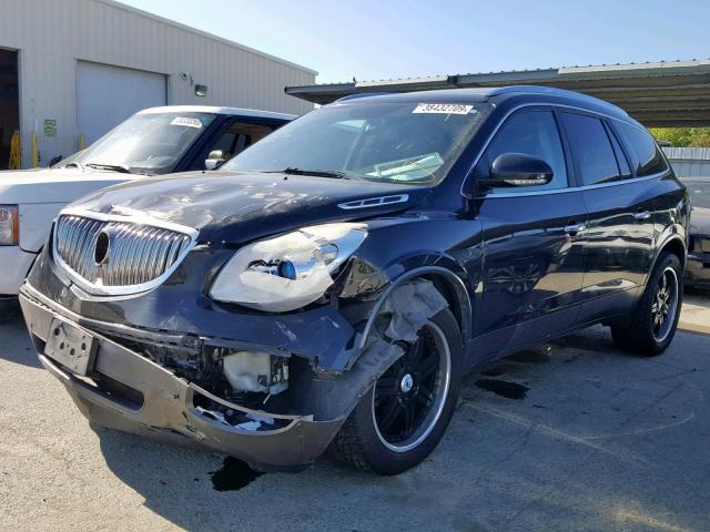 5GAKVDED4CJ117139 - 2012 BUICK ENCLAVE BLACK photo 2