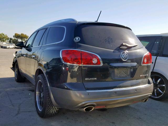 5GAKVDED4CJ117139 - 2012 BUICK ENCLAVE BLACK photo 3