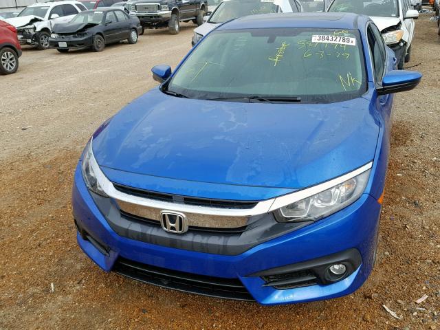 19XFC1F71HE013080 - 2017 HONDA CIVIC EXL BLUE photo 9