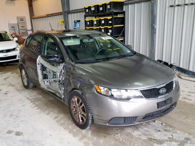 KNAFU5A23B5380725 - 2011 KIA FORTE EX GRAY photo 1