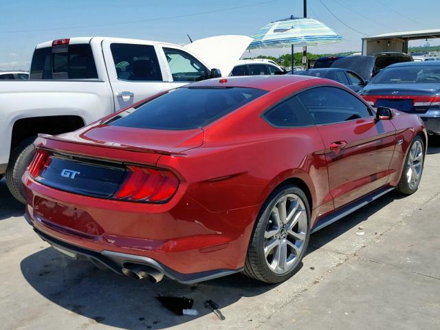 1FA6P8CF2J5146513 - 2018 FORD MUSTANG GT RED photo 4