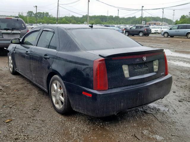 1G6DW677750193084 - 2005 CADILLAC STS BLACK photo 3