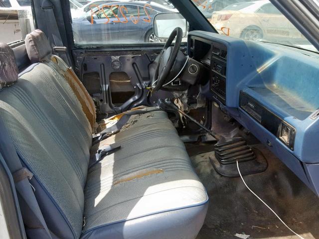 1B6HL26X7RS660018 - 1994 DODGE DAKOTA WHITE photo 5