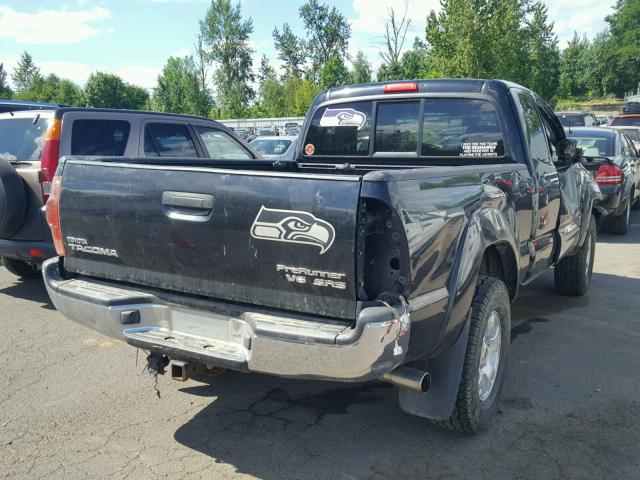 5TETU62N85Z109519 - 2005 TOYOTA TACOMA PRE BLACK photo 4