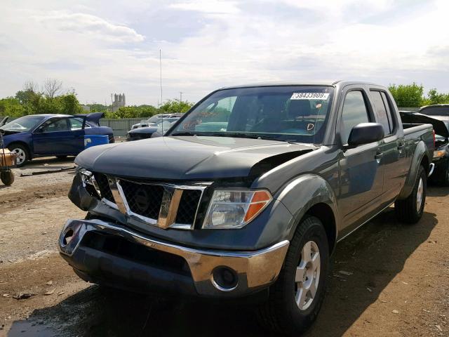 1N6AD09U37C429041 - 2007 NISSAN FRONTIER C GRAY photo 2