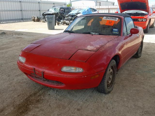 JM1NA3511M1238722 - 1991 MAZDA MX-5 MIATA RED photo 2