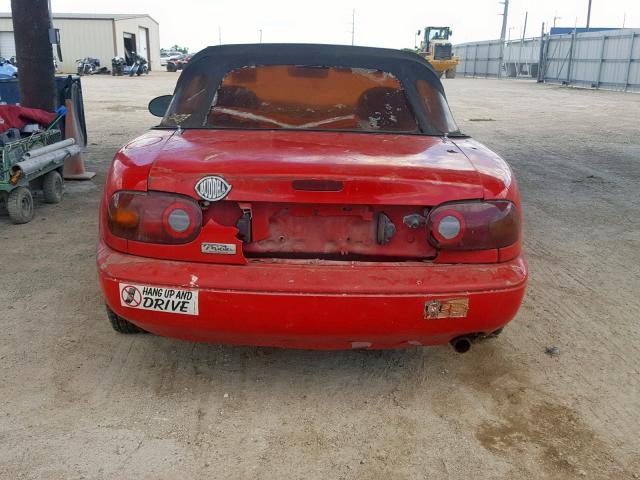 JM1NA3511M1238722 - 1991 MAZDA MX-5 MIATA RED photo 6