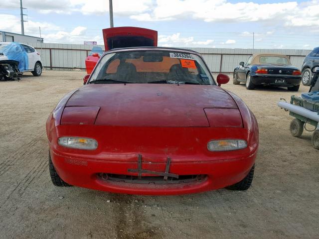 JM1NA3511M1238722 - 1991 MAZDA MX-5 MIATA RED photo 9