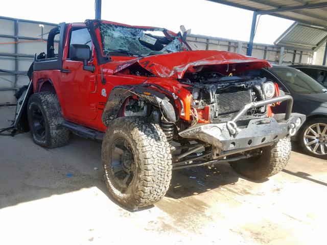 1C4GJWAG7FL528653 - 2015 JEEP WRANGLER S წითელი ფოტო 1