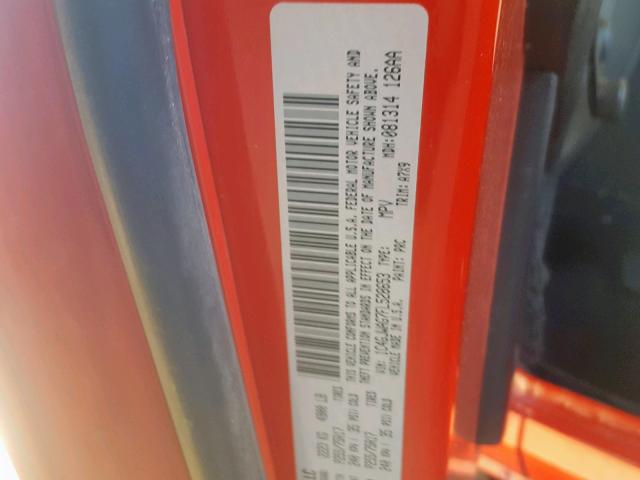 1C4GJWAG7FL528653 - 2015 JEEP WRANGLER S წითელი ფოტო 10