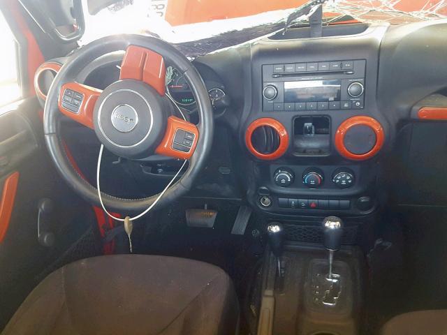 1C4GJWAG7FL528653 - 2015 JEEP WRANGLER S წითელი ფოტო 9