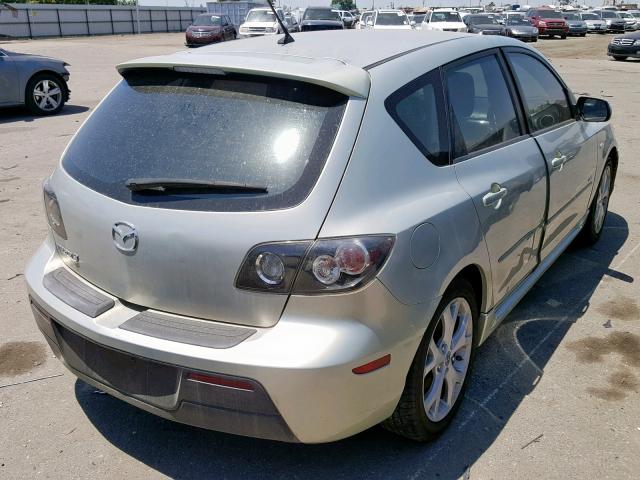 JM1BK344381106269 - 2008 MAZDA 3 HATCHBAC GREEN photo 4