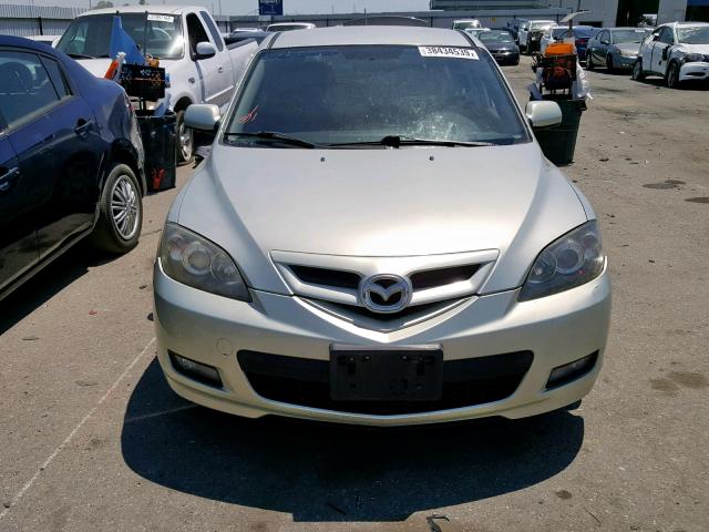 JM1BK344381106269 - 2008 MAZDA 3 HATCHBAC GREEN photo 9