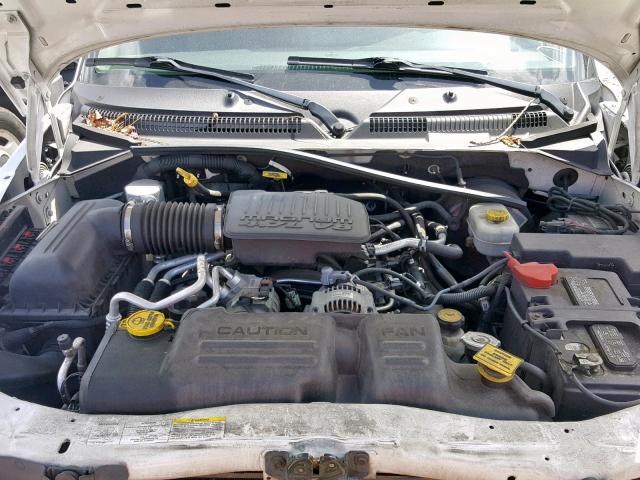 1D7HG42N24S734153 - 2004 DODGE DAKOTA SLT WHITE photo 7