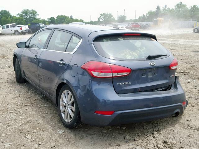 KNAFX5A8XE5206652 - 2014 KIA FORTE EX GRAY photo 3