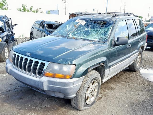 1J4GW48S5YC241647 - 2000 JEEP GRAND CHER GRAY photo 2