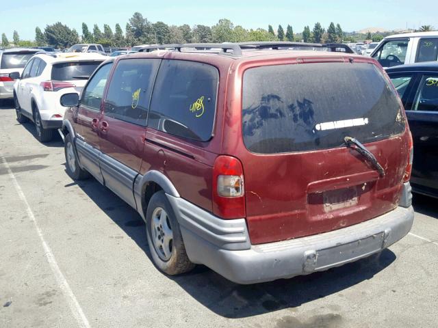 1GMDX03E23D105071 - 2003 PONTIAC MONTANA MAROON photo 3