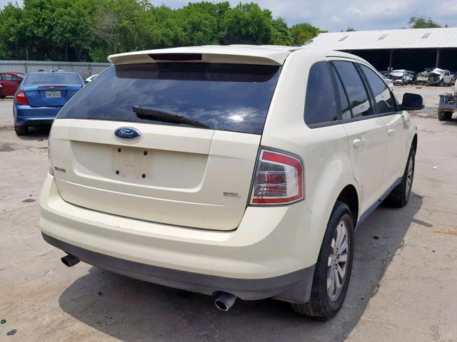 2FMDK38C57BA51011 - 2007 FORD EDGE SEL CREAM photo 4