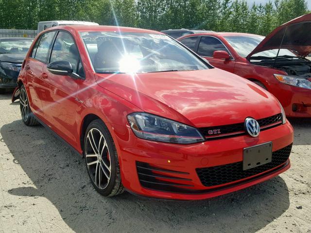 3VW447AU6HM040315 - 2017 VOLKSWAGEN GTI S/SE RED photo 1