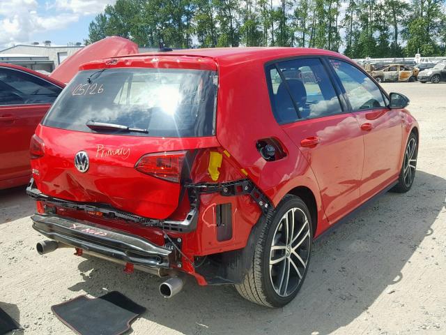 3VW447AU6HM040315 - 2017 VOLKSWAGEN GTI S/SE RED photo 4