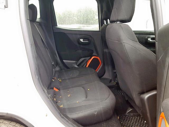 ZACCJBAB1JPH59001 - 2018 JEEP RENEGADE S თეთრი ფოტო 6