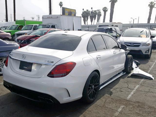 55SWF8HB9KU305772 - 2019 MERCEDES-BENZ C 63 AMG-S WHITE photo 4